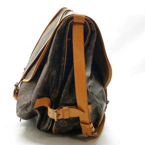 Louis Vuitton Saumur 43 Brown Monogram Shoulder Bag mon895-101525
